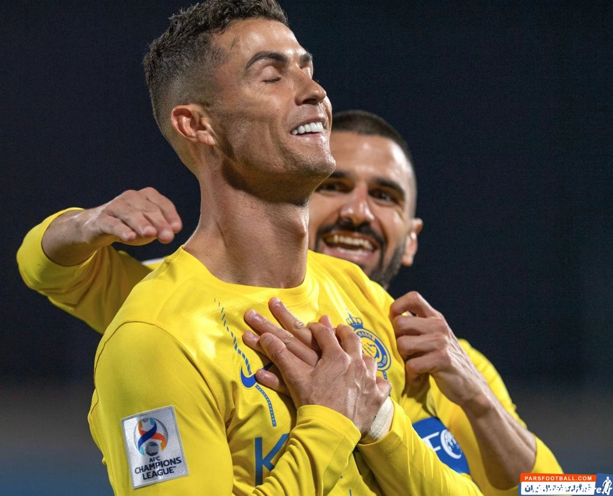 عکس شادی گل رونالدو