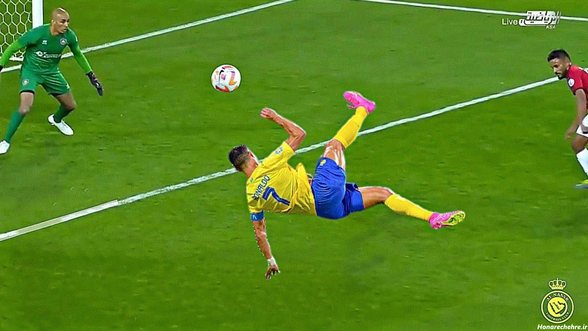 عکس شادی گل رونالدو