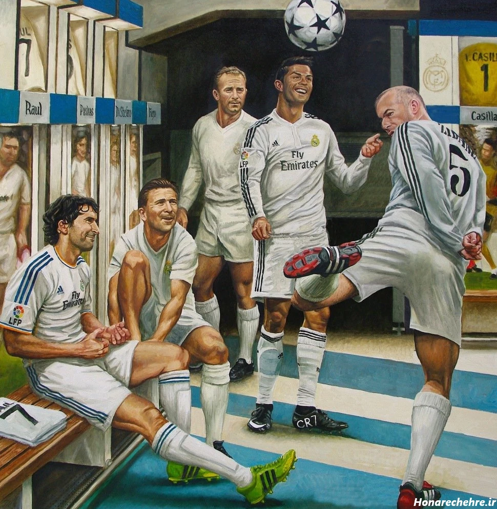 نقاشی رونالدو آسان