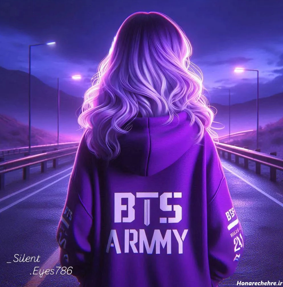 عکس پروفایل دخترانه مخصوص طرفداران بی تی اس BTS & Army 💜