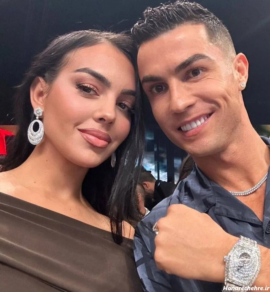 عکس رونالدو و همسرش در تخت خواب