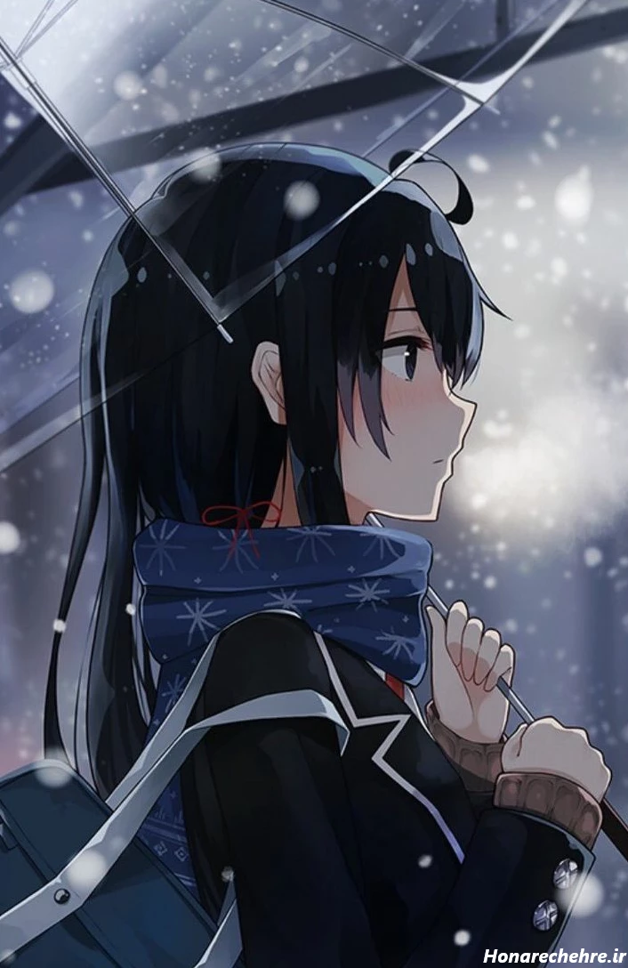 عکس انیمه کیوت صورتی