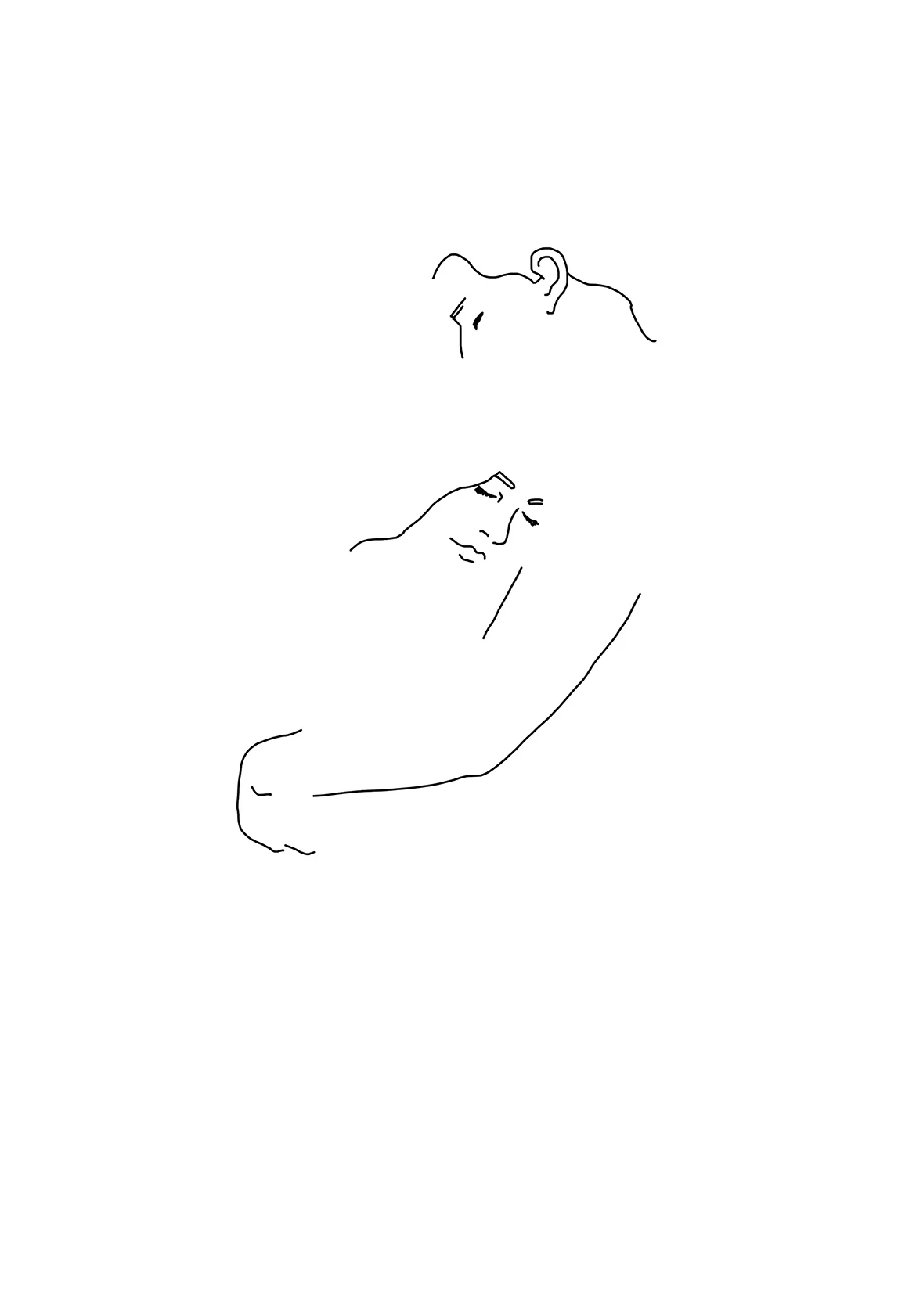 عکس دختر بدون چهره سیاه سفید