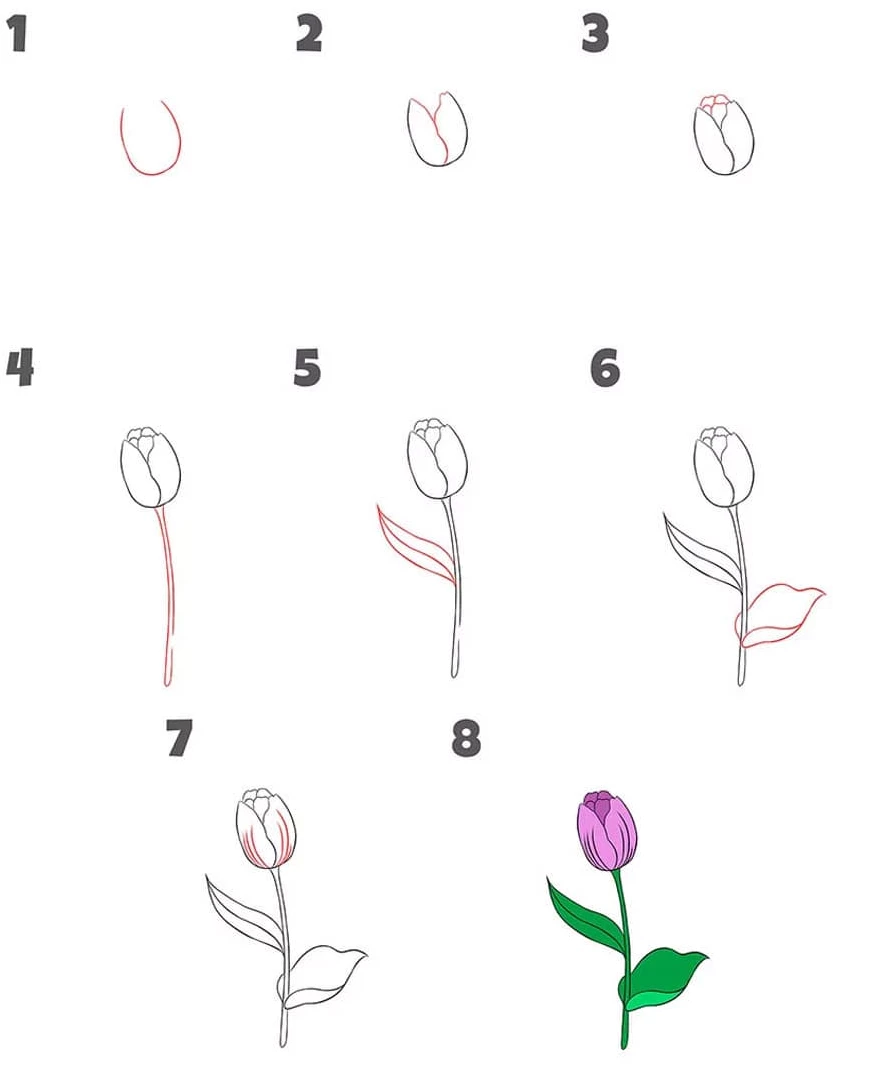 نقاشی گل آسان