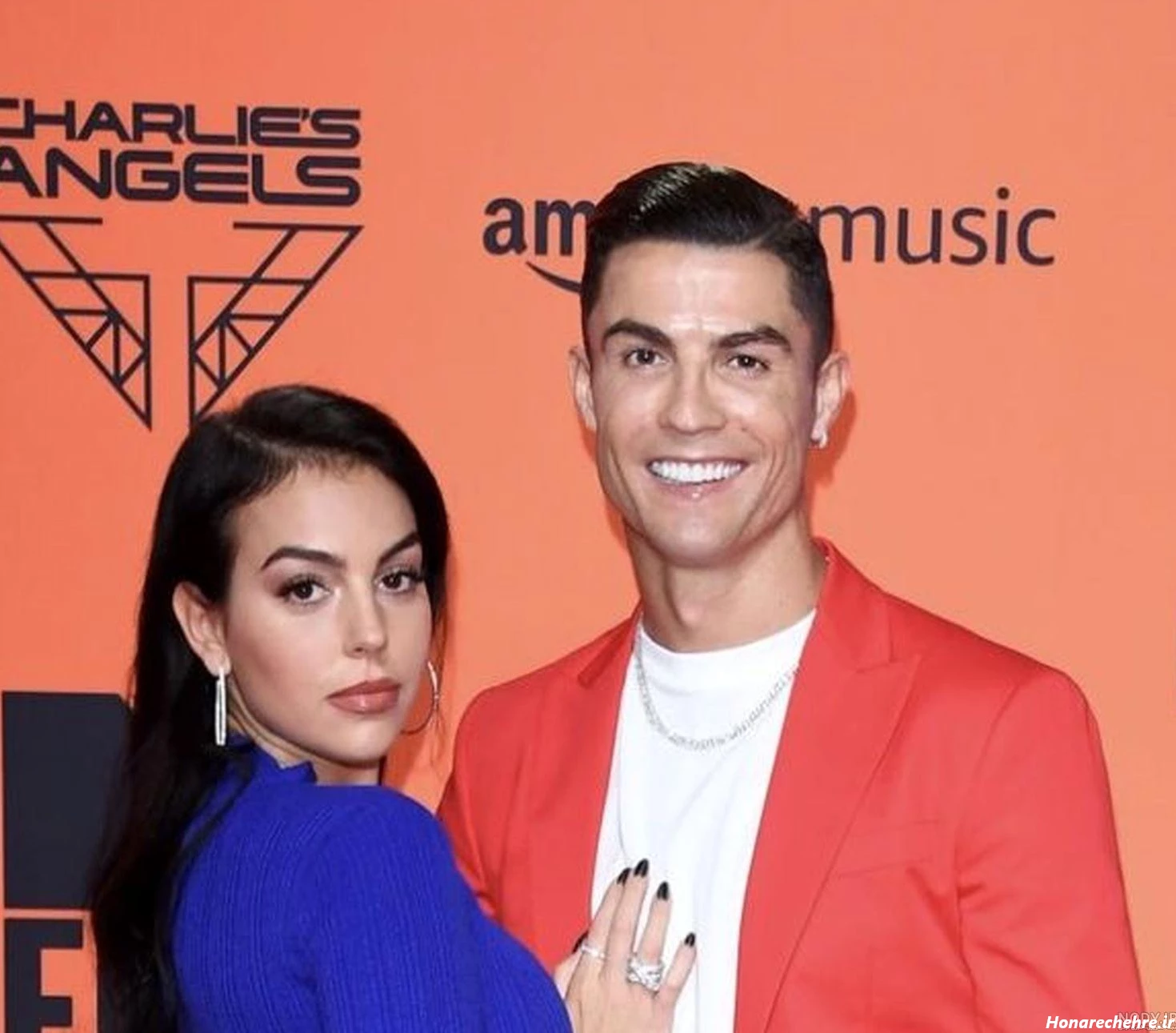 عکس رونالدو با زنش لب به لب