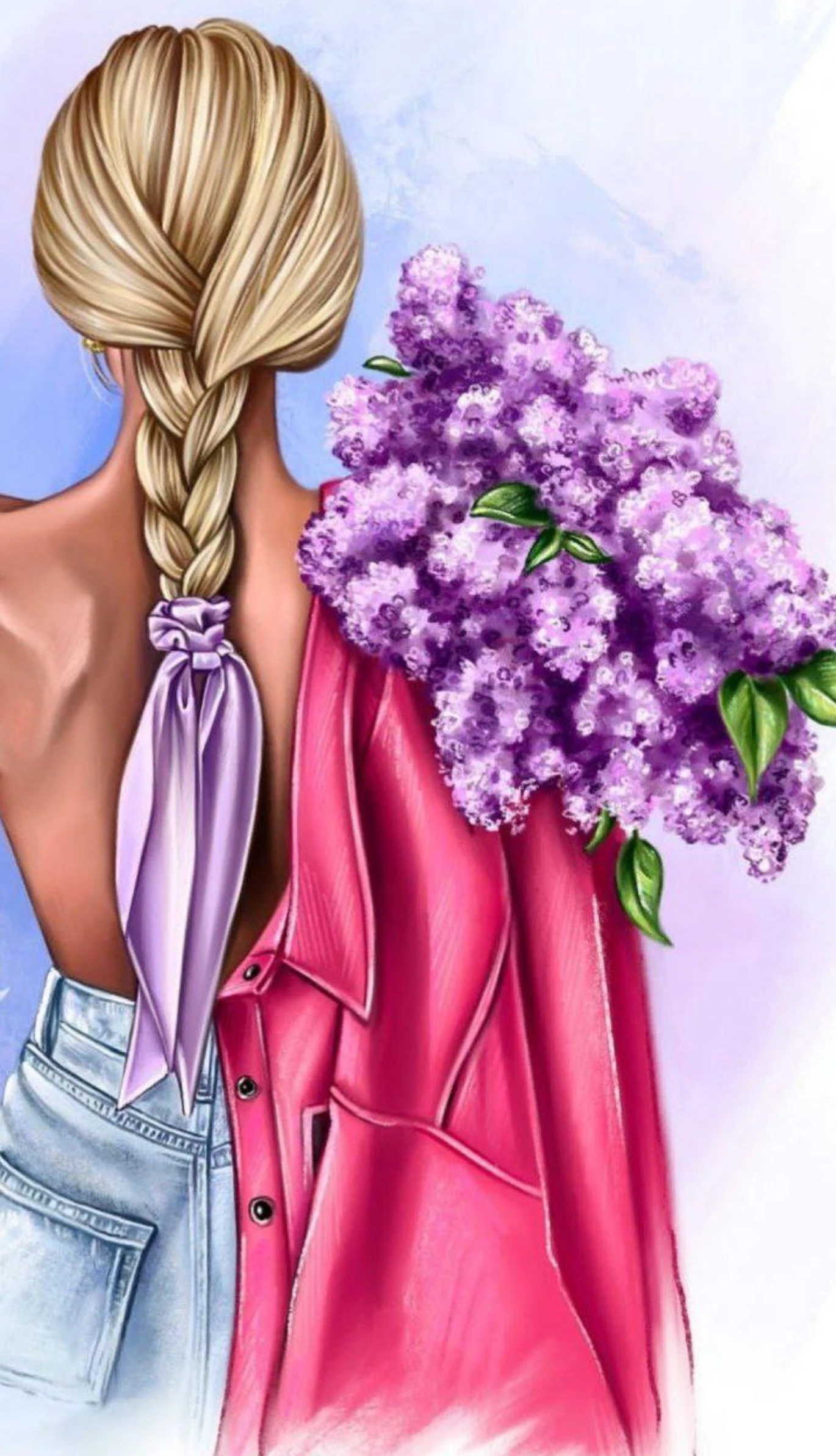 بک گراند بنفش ساده