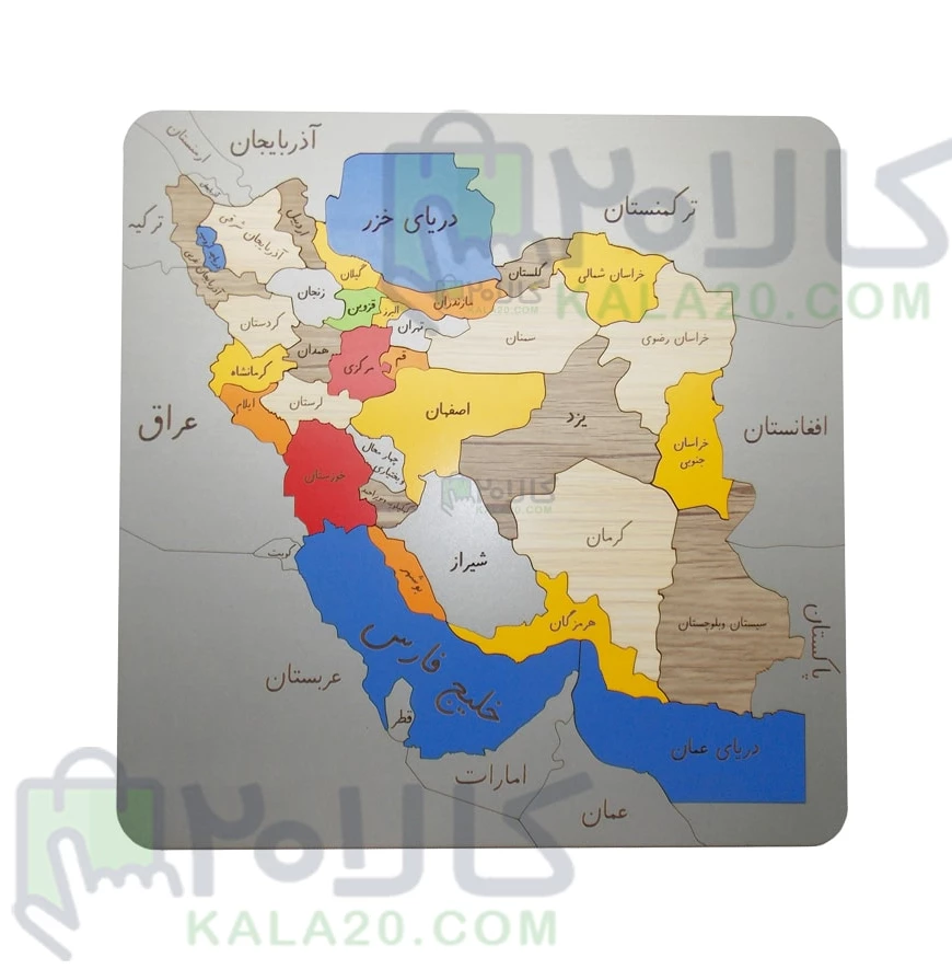 نقشه ایران بدون نوشته و رنگ