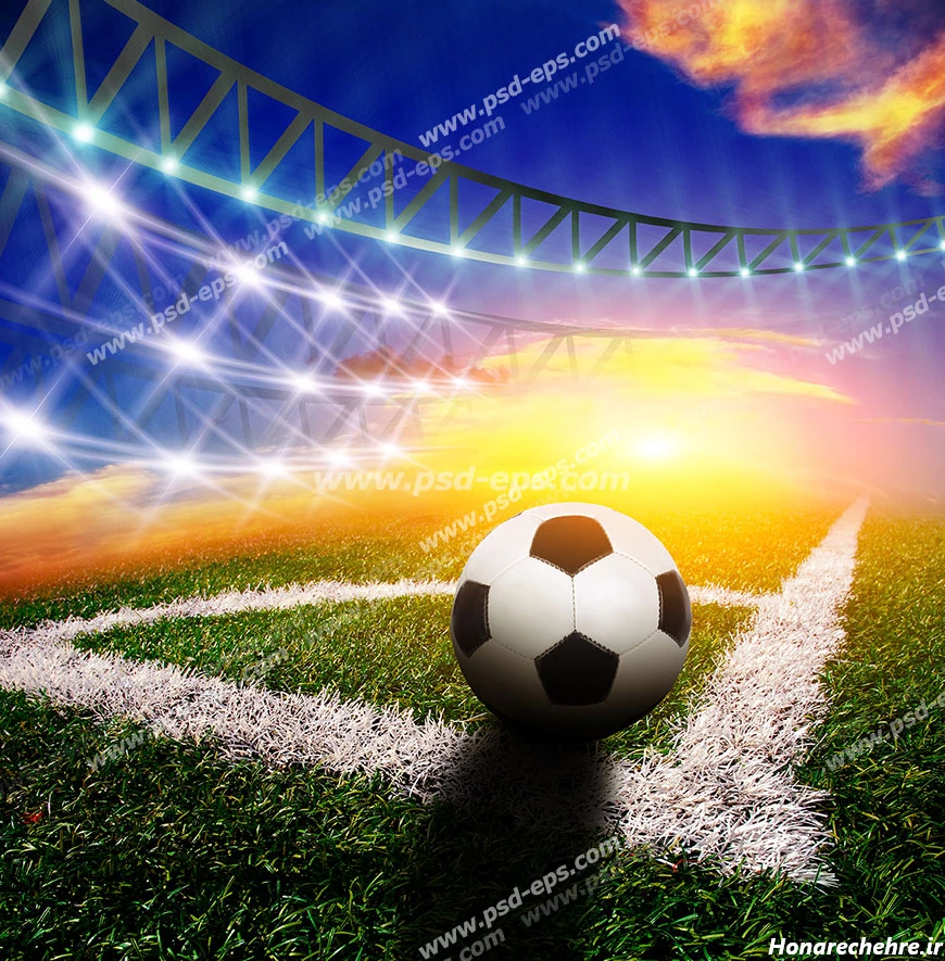 عکس چمن فوتبال طبیعی
