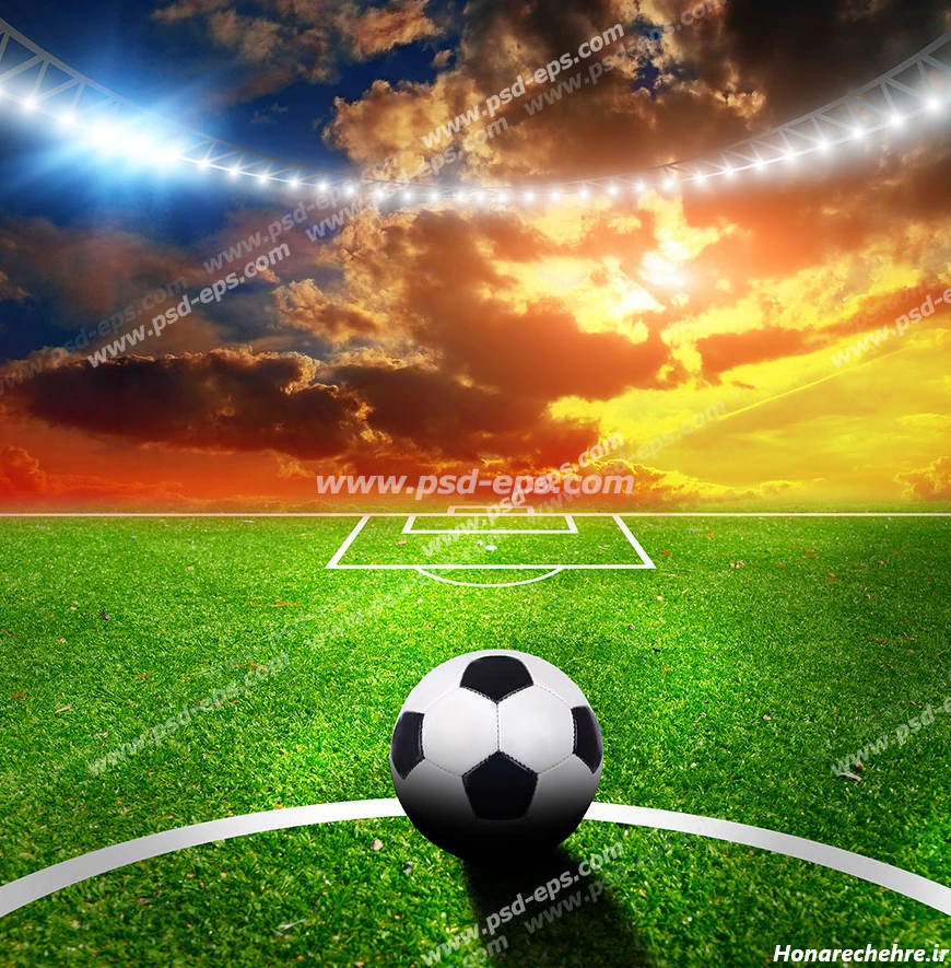 عکس چمن فوتبال طبیعی