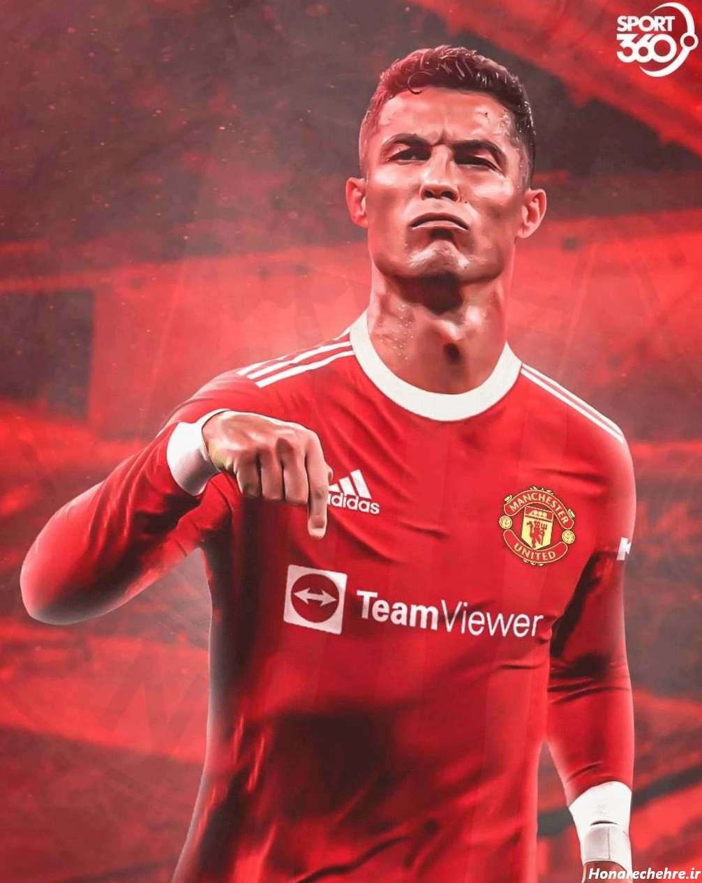 عکس رونالدو در منچستر یونایتد قدیم