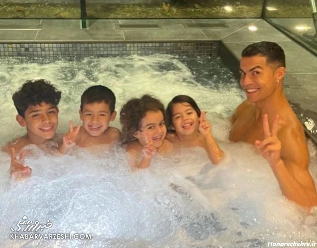 عکس فرزندان رونالدو