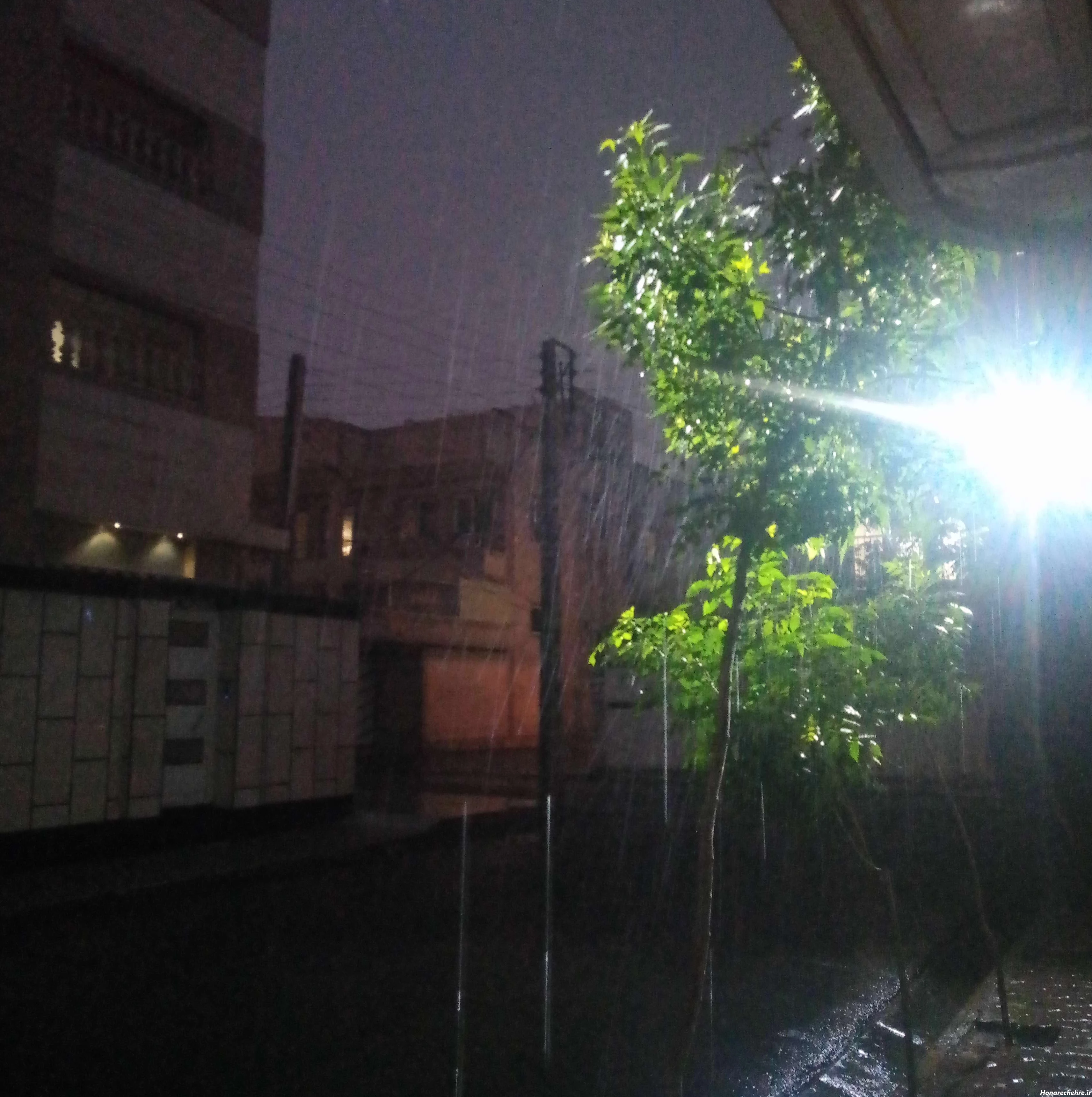 عکس باران واقعی