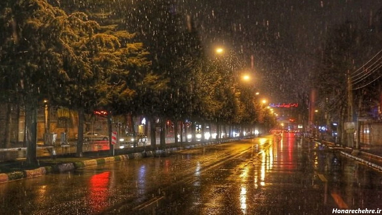 عکس باران واقعی