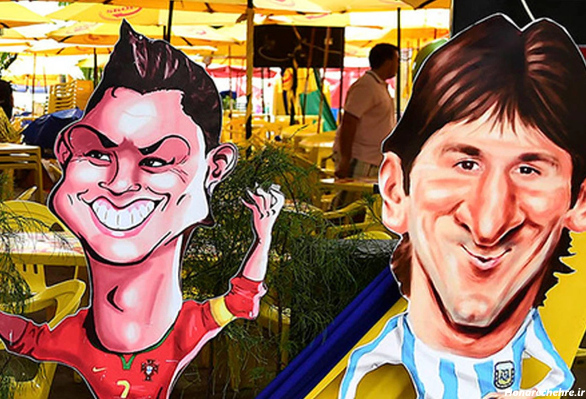 عکس خنده دار مسی و رونالدو