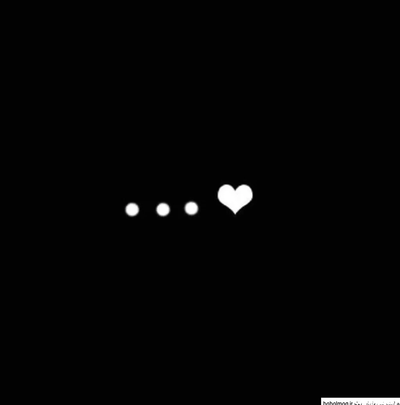 عکس قلب سیاه برای پروفایل