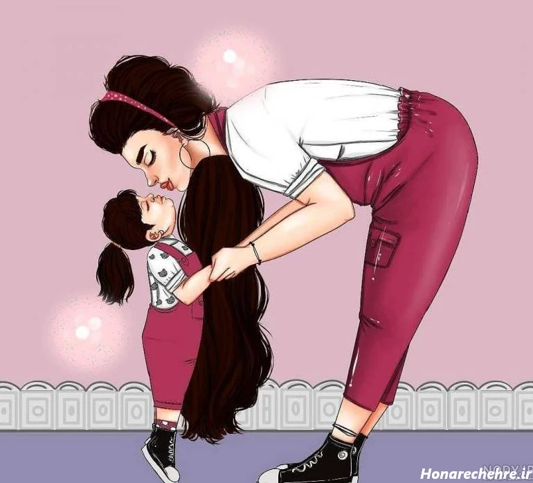 عکس مادر و دختر فانتزی
