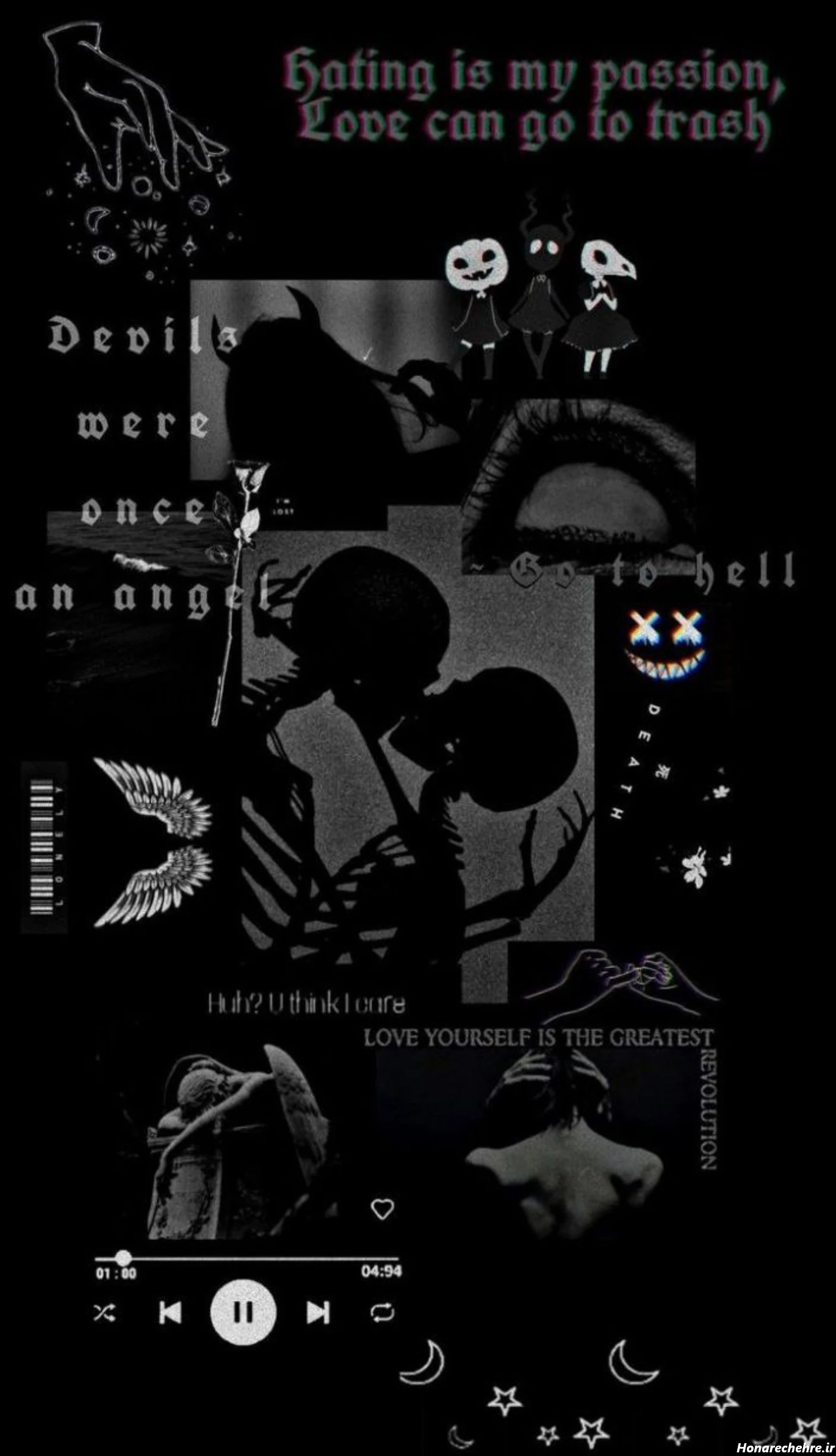 پروفایل مشکی ساده