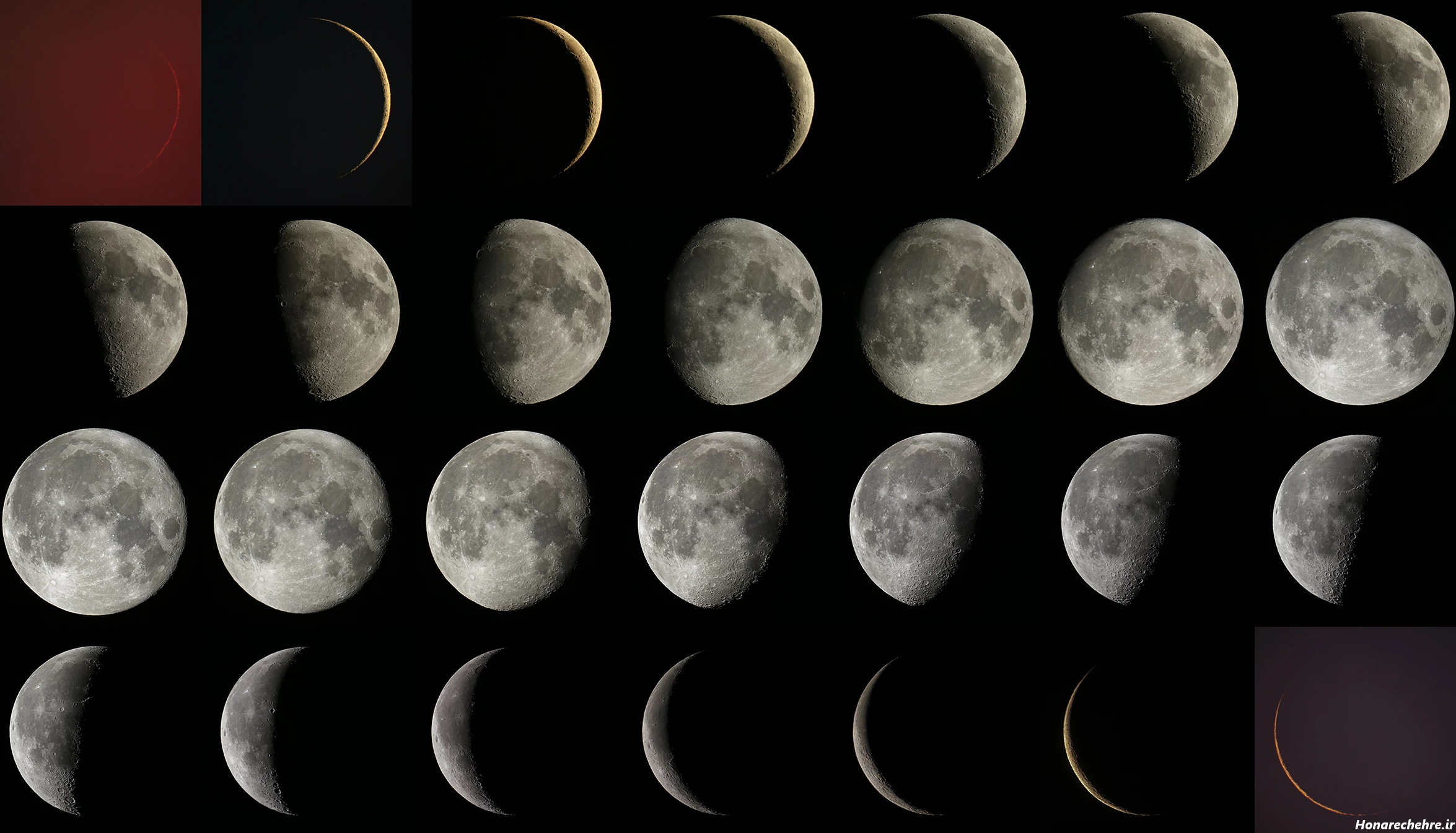 عکس ماه گرفتگی امشب ۱۶ شهریور