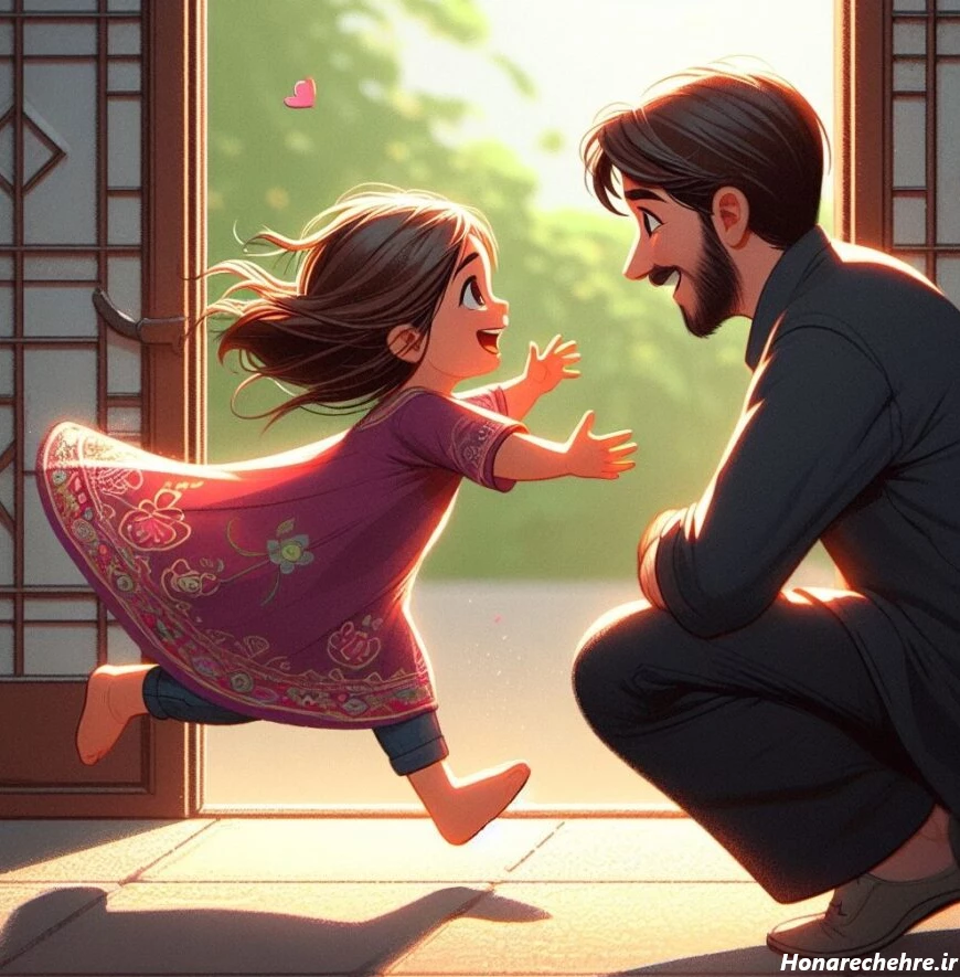 عکس پدر دختری لاکچری