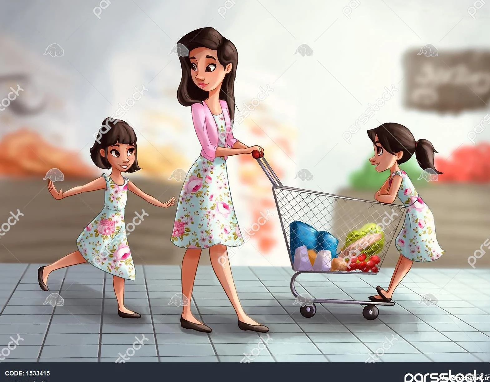 عکس مادر و دختر فانتزی