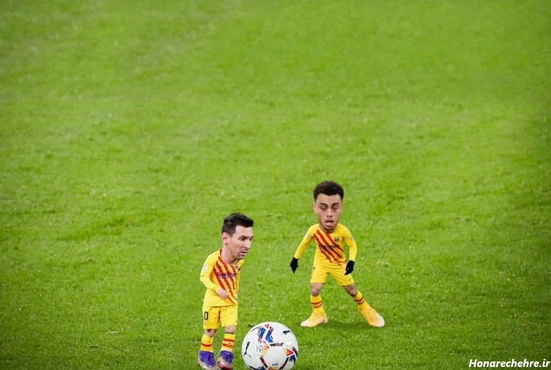 عکس مسی کچل خنده دار