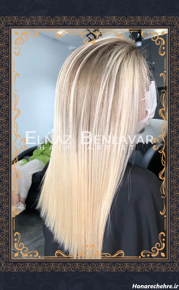 عکس دختر مو بلوند از پشت