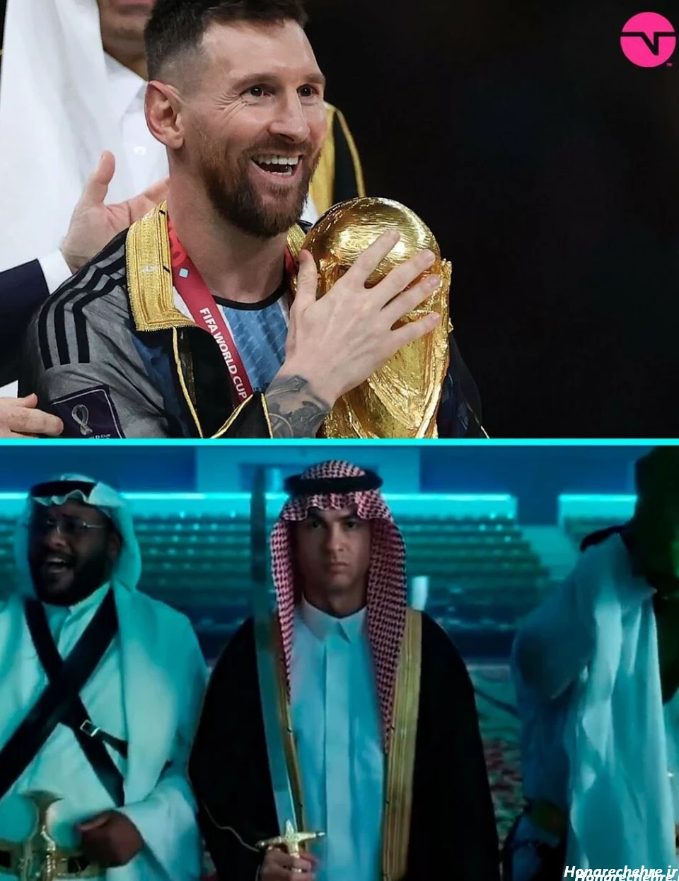 عکس مسی کچل خنده دار