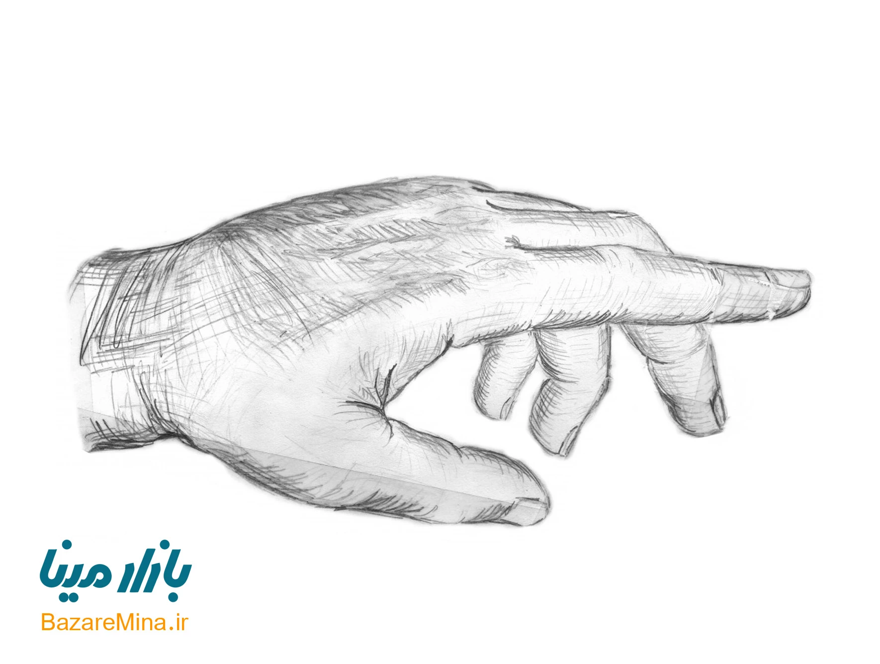 نقاشی سیاه قلم دخترانه