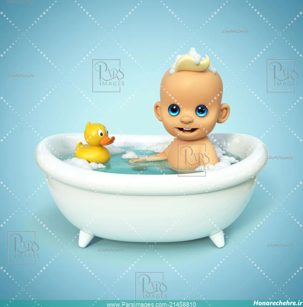Toddler Illustration Bathroom - دانلود عکس - پارس ایمیجز ...