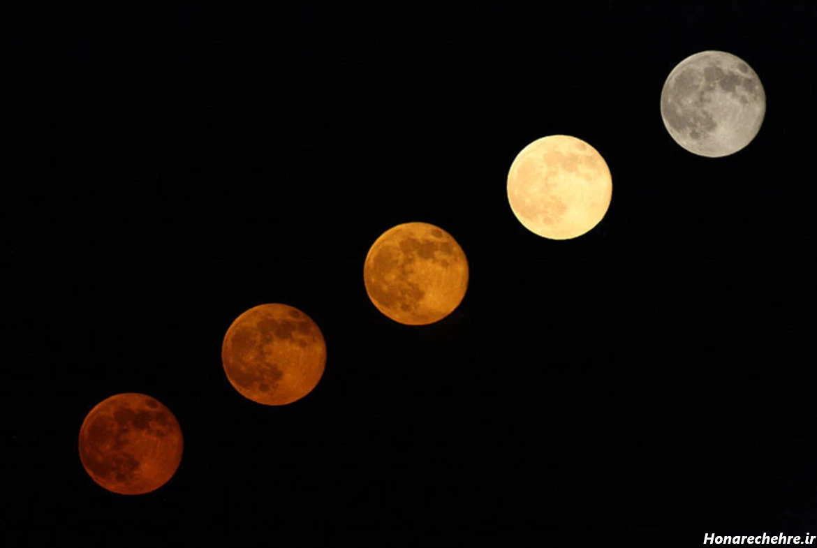 عکس ماه گرفتگی امشب ۱۶ شهریور