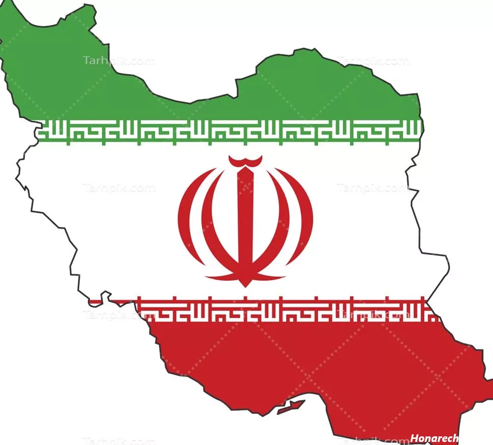 نقشه ایران بدون نوشته و رنگ