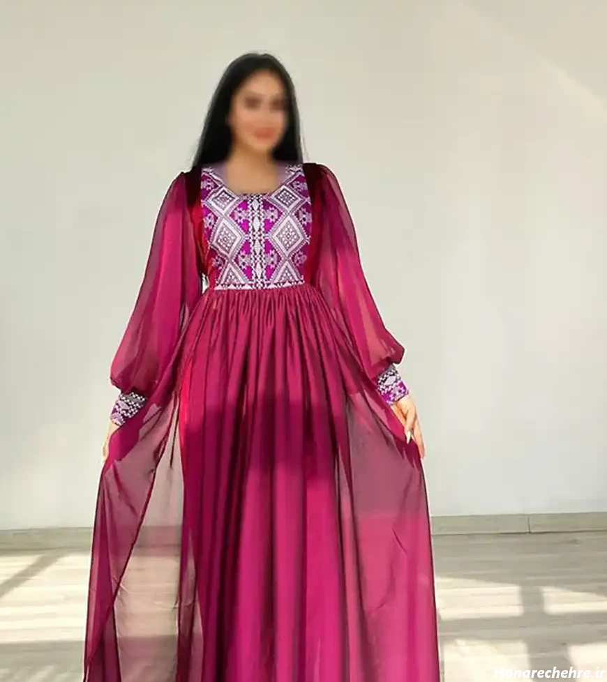 مدل لباس افغانی کشی ساده