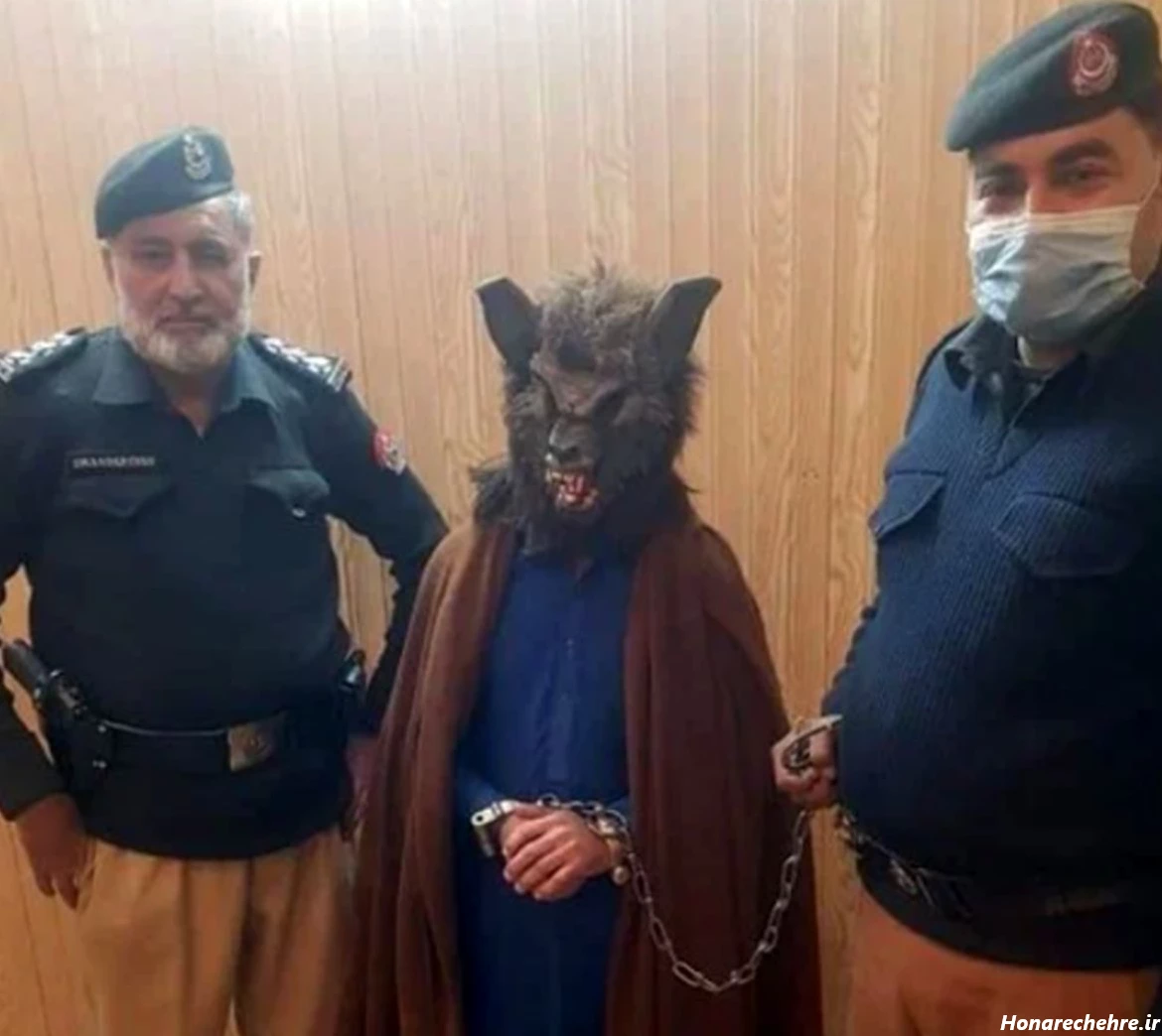 دستگیری مرد شبیه گرگ در خیابان! +عکس