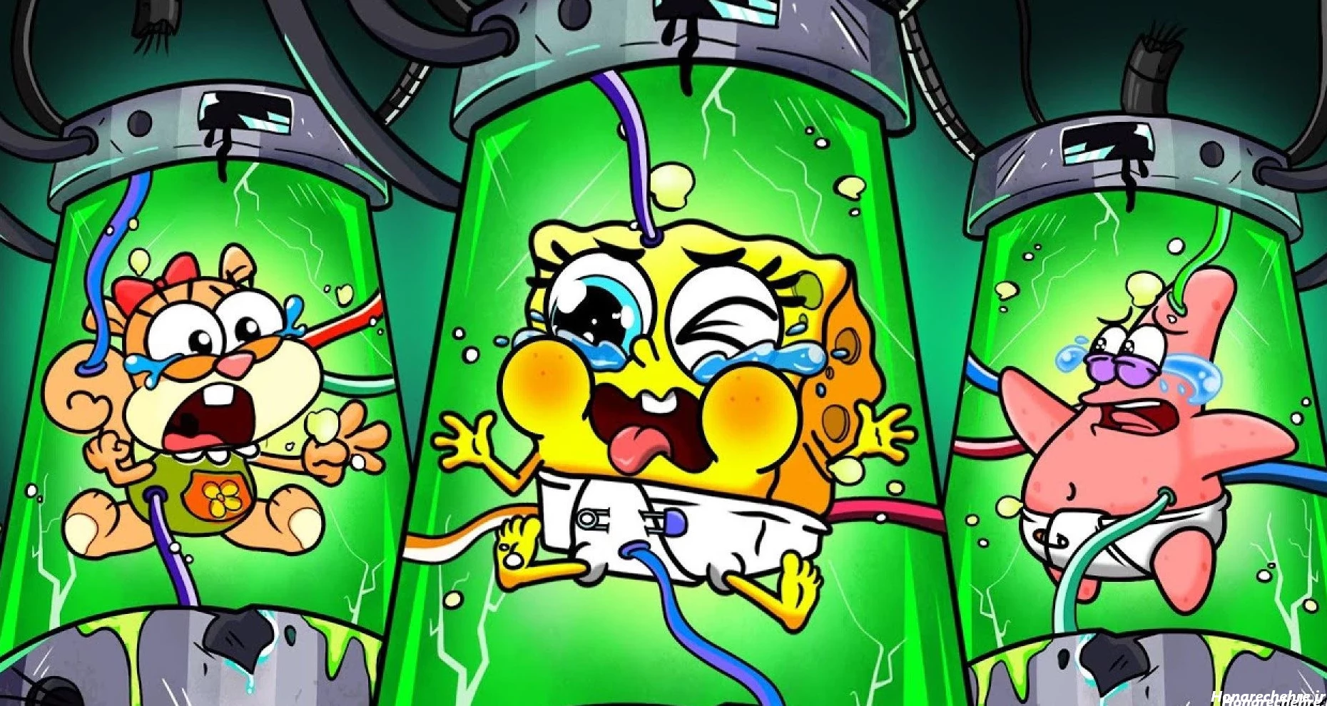 عکس باب اسفنجی واقعی ترسناک