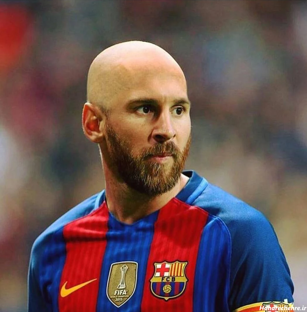 عکس مسی کچل بی دندون