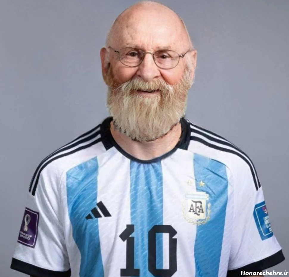 عکس مسی کچل بی دندون