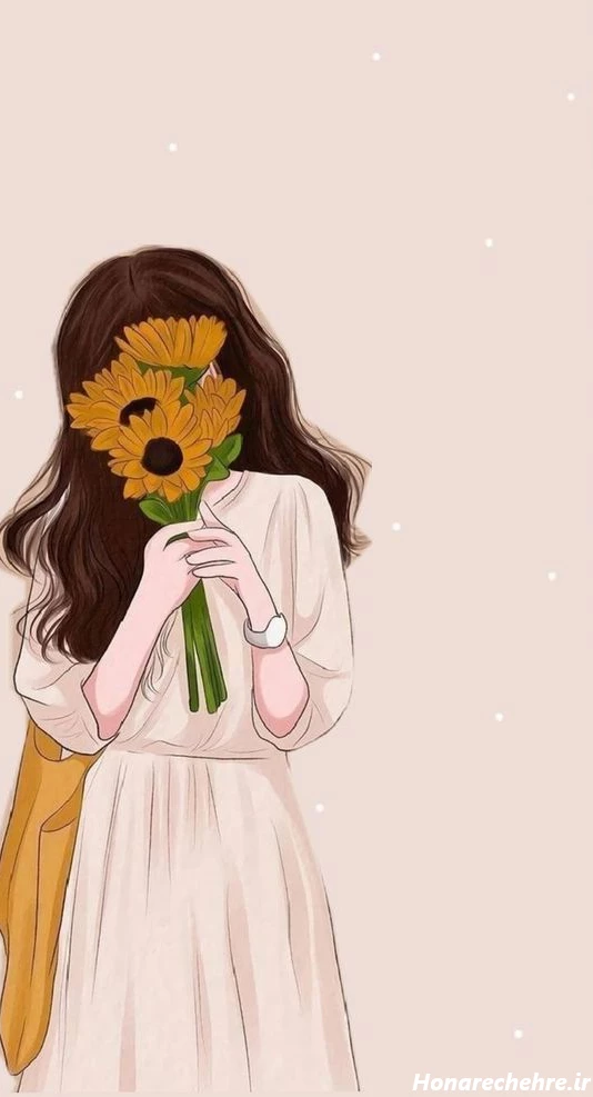 عکس دختر بدون چهره سیاه سفید