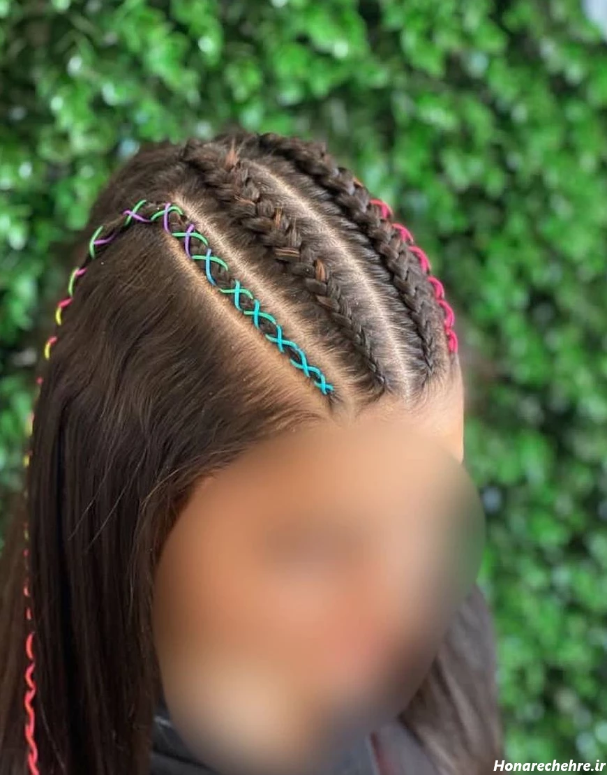 بافت مو با مروارید با سوزن