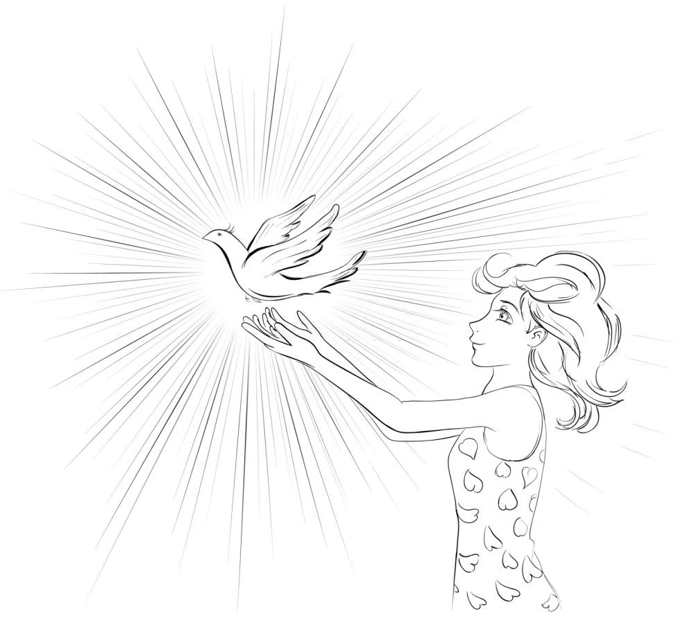 آموزش نقاشی سیاه قلم ساده کودکانه