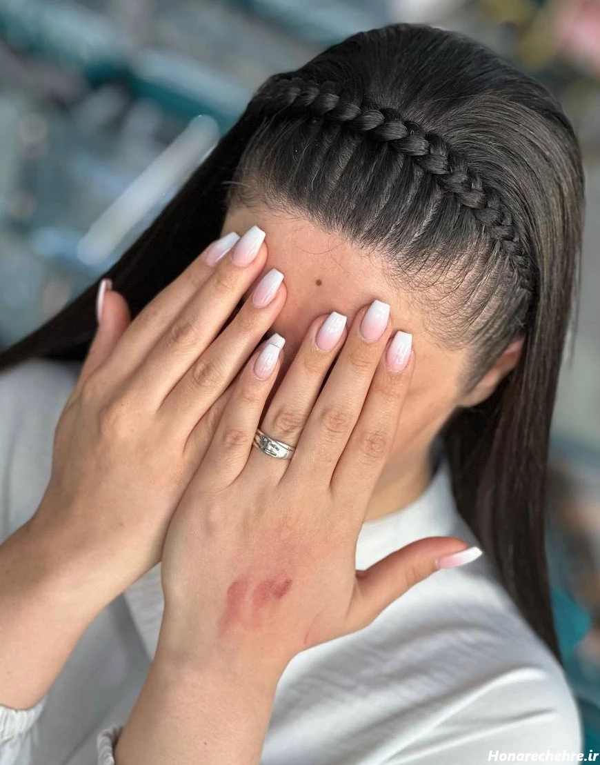 بافت مو با مروارید با سوزن