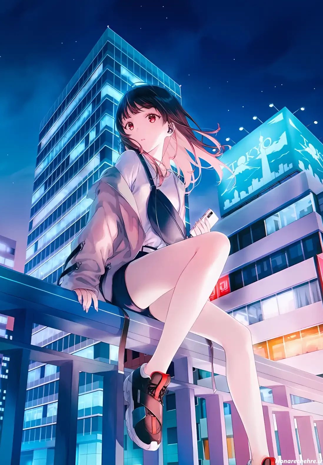 عکس انیمه کیوت صورتی