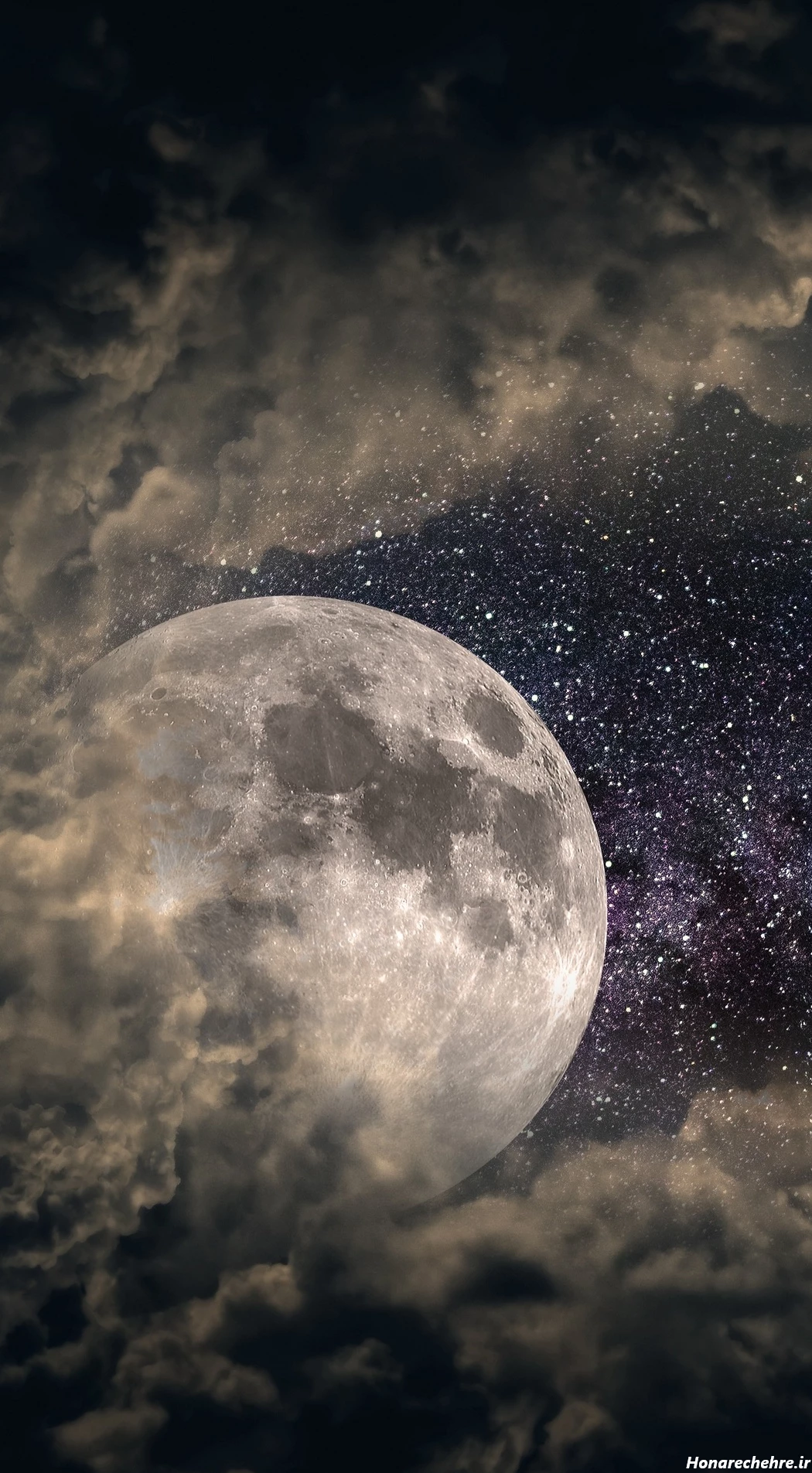 عکس ستاره واقعی در شب از نزدیک