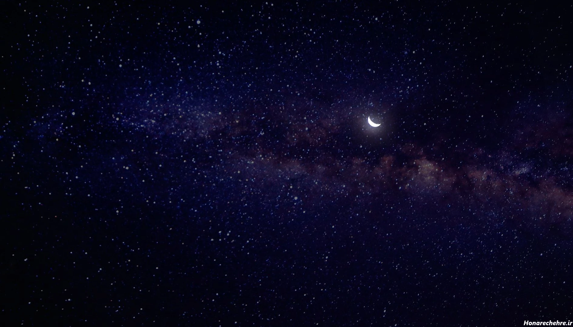 عکس ستاره واقعی در شب از نزدیک