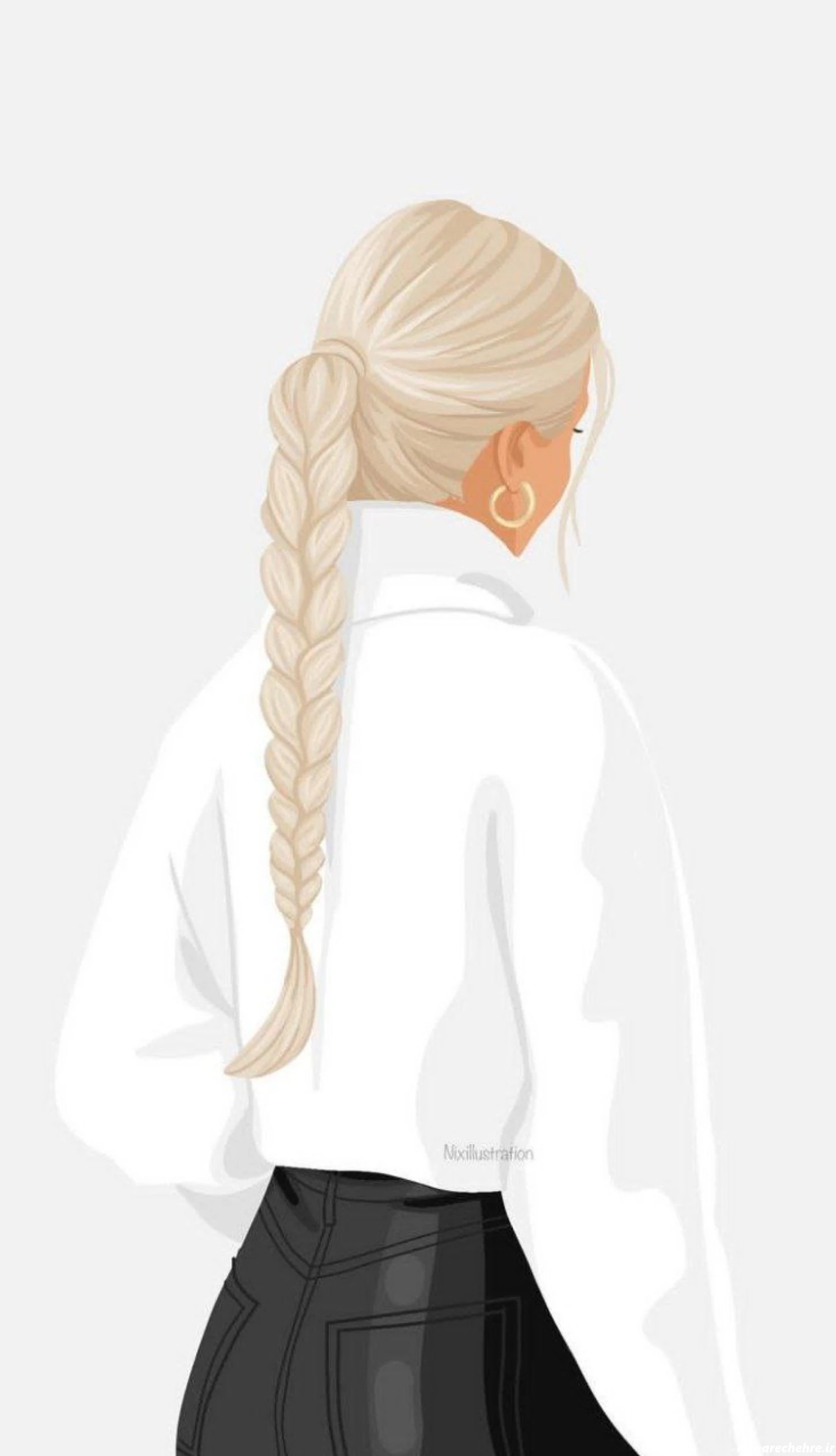 عکس دختر بدون چهره سیاه سفید