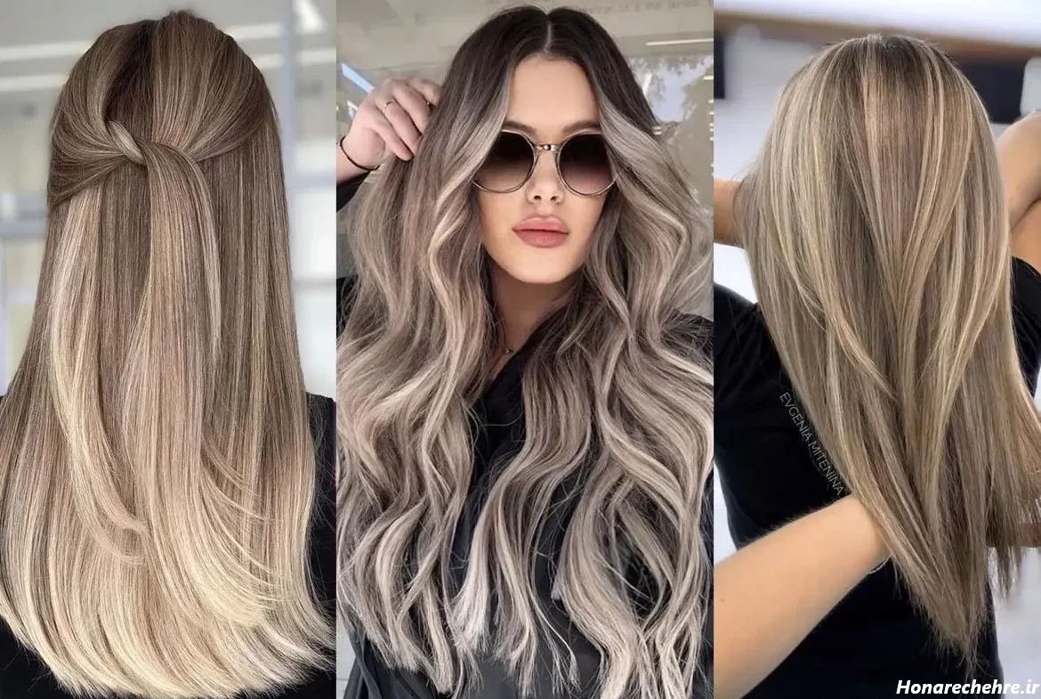 رنگ شکلاتی و مش استخوانی