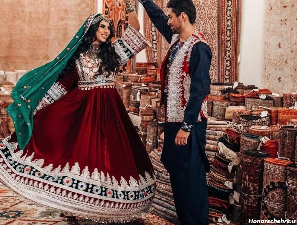 مدل لباس افغانی کشی ساده