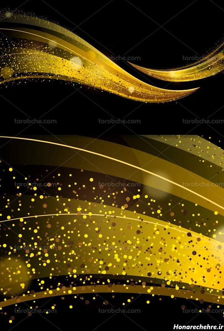 تصویر زمینه مشکی طلایی دخترانه