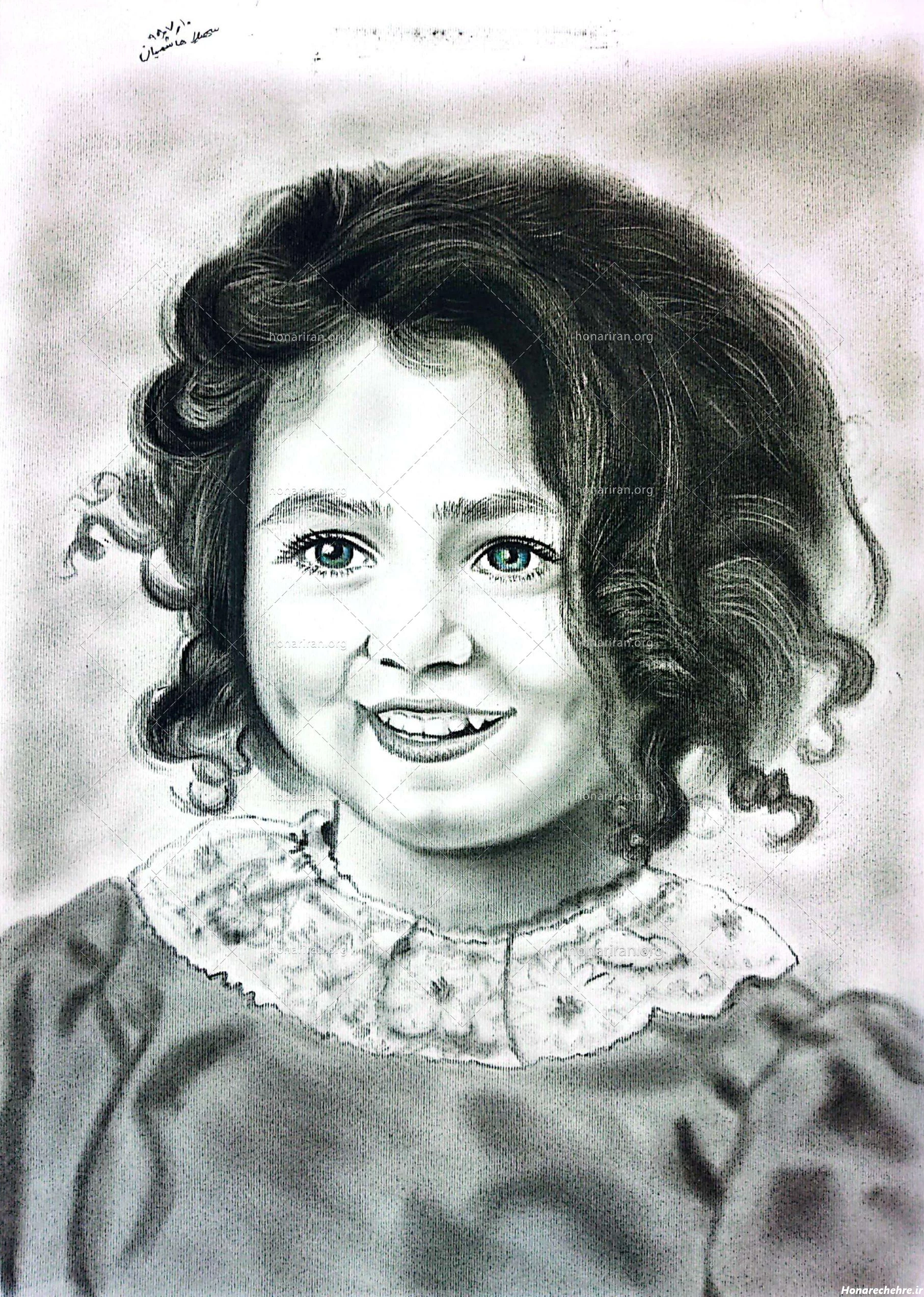 آموزش نقاشی سیاه قلم ساده کودکانه