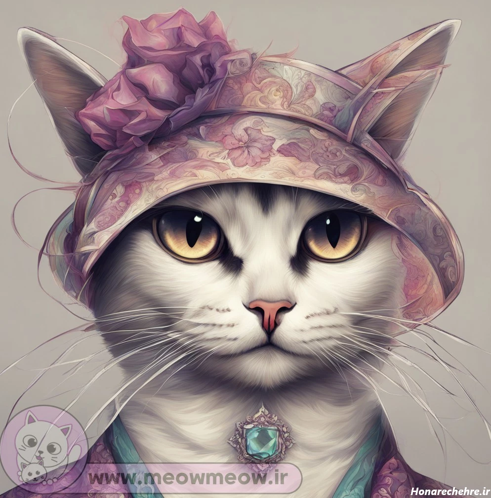 عکس گربه کارتونی فانتزی