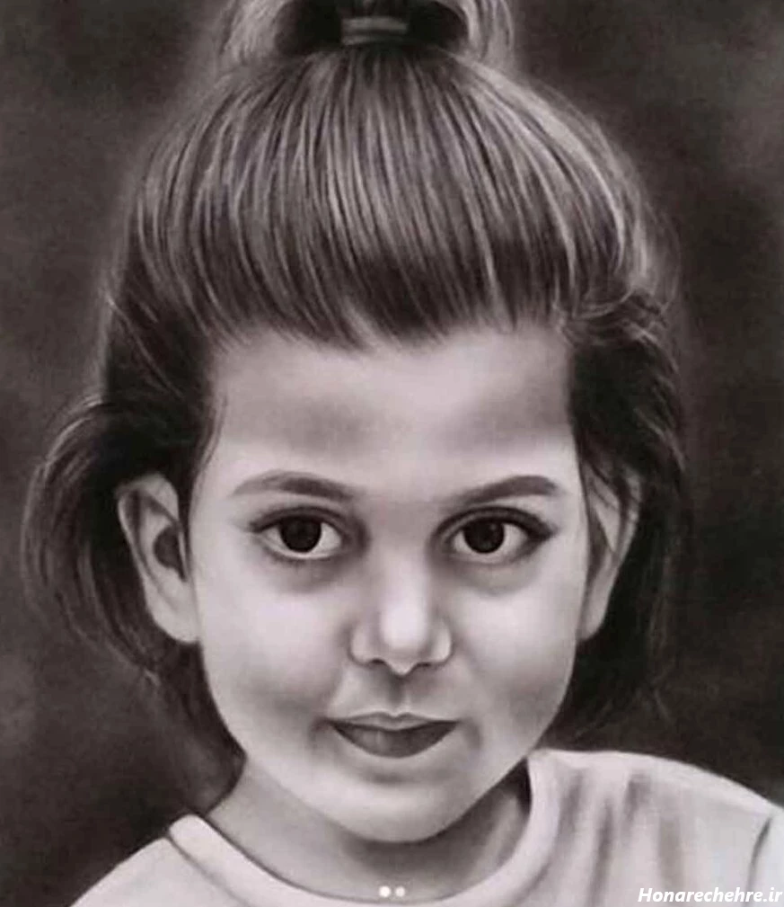 آموزش نقاشی سیاه قلم ساده کودکانه